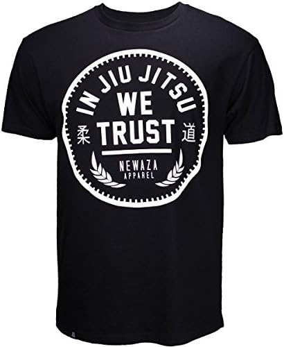 Newaza Apparel Jiu-Jitsu We Trust Shirt - Black-White - 2X-Large