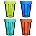 Rhapsody 12-ounce Plastic Tumblers | set of 8 in 4 Assorted Colors