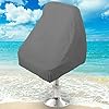 NEH-Boat-Seat-Cover-Helm-Helmsman-Bucket-Single-Seat-Storage-Cover-21L-x-24W-x-24H-Gray-Heavy-Duty-Water-Mildew-and-UV-Resistant-Thick-Polyester-Fabric