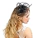 Valdler Lady Girl Mesh Feather Hair Clip Fascinator Hats For Wedding Party