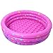 Inflatable 3 Ring Circles Swimming Pool with 6 Pack Soft Play Toys,Inflatable Round Swimming Ball Pit For 1-2 Year Old Babies Toddlers Outdoor Indoor Activities Garden Parties