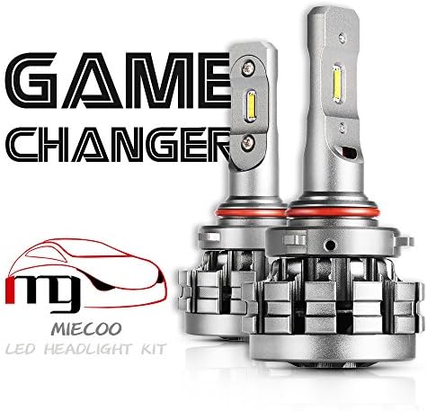 MIECOO 9006 LED headlight Bulbs All-in-one conversion kit Hi/Lo beam 60W 7200LM 6000K Cool White CSP Chips -3Yr Warranty