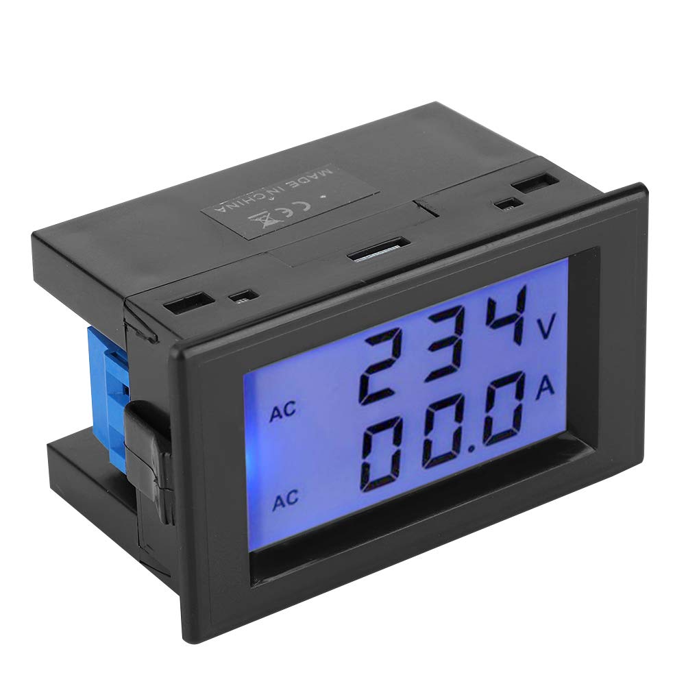 Digital Ammeter Voltmeter LED Volt Meter Volt Amp Display Ammeter Amp Meter D85 2042A LCD Dual Display Voltage Meter Ammeter AC80 300V 200 450V 0.1 100A with Current Transformer