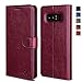 OCASE Galaxy Note 8 Case, Samsung Galaxy Note 8 Wallet Case [TPU Shockproof Interior Protective Case] [Card Slot] [Kickstand] [Magnetic Closure] Leather Flip Cover for Samsung Galaxy Note8 - Burgundy