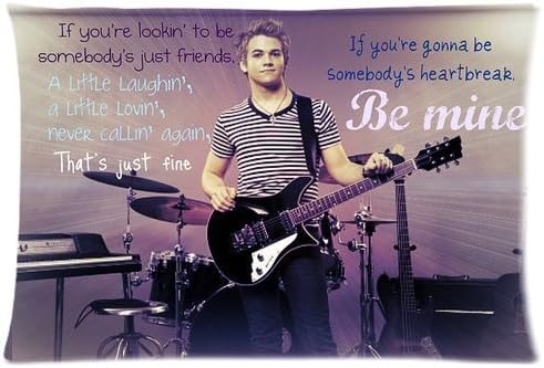 American country music singer Hunter Hayes Zippered Pillow Cushion Cases Covers 20x30 (Twin sides)