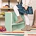 B. toys- B. spaces- 3-In-1 Step Stool and Chair- Furniture For Toddlers- Mint- 2 years +