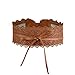 Womens Lace Waist Belt Soft Faux Leather Boho Band Corset Fashion Accessories for Dresses