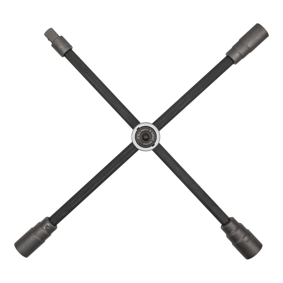 KS Tools 518.1163 Wheel Cross Wrench with Sliding Joint for NKW, 3/4 Inch x 24 x 27 x 32 mm