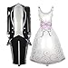 HAIOPS Bride Groom Dress Foil Helium Balloon Marriage Decoration Balloon for Romantic Wedding Party Balloon