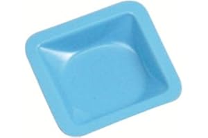 Heathrow Scientific HD1421A Polystyrene Small Standard Weighing Boat, 46mm Length X 46mm Width X 8mm Depth, Blue (Pack of 500