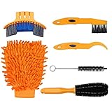 Coohole Bike Cleaning Tool Package Cycling Tire Chain Wash Brushes Brake Disc Cleaner Tool