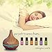 PUREST NATURALS 300ml Essential Oil Oils Diffuser Ultrasonic Cool Mist Aroma Humidifier - Whisper Quiet Large Aromatherapy Air Purifier for Home Office Bedroom Living Room Yoga (ENGRAIN)