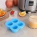 Aozita Silicone Egg Bites Molds for Instant Pot Accessories 3 Qt - Fits Instant Pot 3/5/6/8 Qt Pressure Cooker, Reusable Storage Container and Freezer Tray with Lid, Sous Vide Egg Poacher