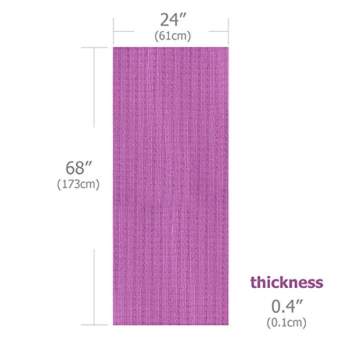 FrenzyBird 1mm Travel Yoga Mat/Towel with Mat Bind and Elastic String,Non-Slip,Light Weighted,Foldable,Eco Friendly,Ideal for Hot Yoga,Bikram,Pilates,Barre, Sweat