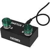Yueyinpu Dual Latching Switch Pedal for Guitar Amps With TRS Cable (Latch Dual Switch)