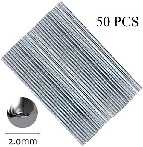Aluminum Repair Rods - 2mm Low Temperature Easy Aluminum Welding Rods -50 Pack - No Need Solder Powder Used for Argon Arc Welding and Filling Material for Pure Aluminum (50PC - 2mm)