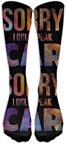 Sorry I Only Speak Car Men's And Women's Running Socks Built Strong For Outdoor Sports