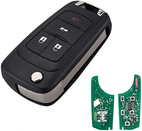 Ecusells 433MHZ Replacement 4 Button Keyless Entry Remote Control Key Fob for Chevrolet