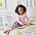 Gerber Little Girls' Toddler 4-Piece Cotton Pajama Set, Butterflies, 3T