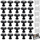 Gorilla Grip 30 Pack Durable 1.25” Round Black