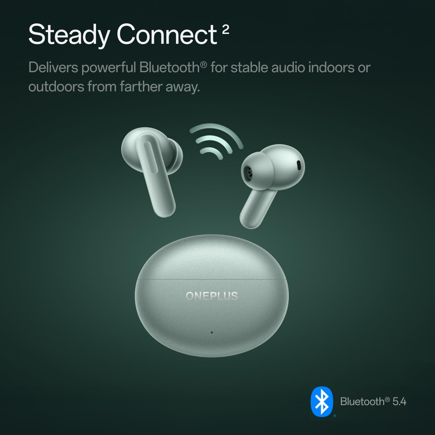 Auriculares inalámbricos Bluetooth OnePlus Buds 4, Zen Green, E513A, intrauditivos, verdaderamente inalámbricos con cancelación activa de ruido