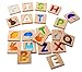 PlanToys Alphabet Learning Toys - A-Z Wooden Tiles for Play and Development - Sustainably-Made Green Toys