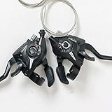 KHNW Shimano ST-EF51 Brake & Shifter Levers Combo Set 3×8 Pair with Shift Cable and End Caps