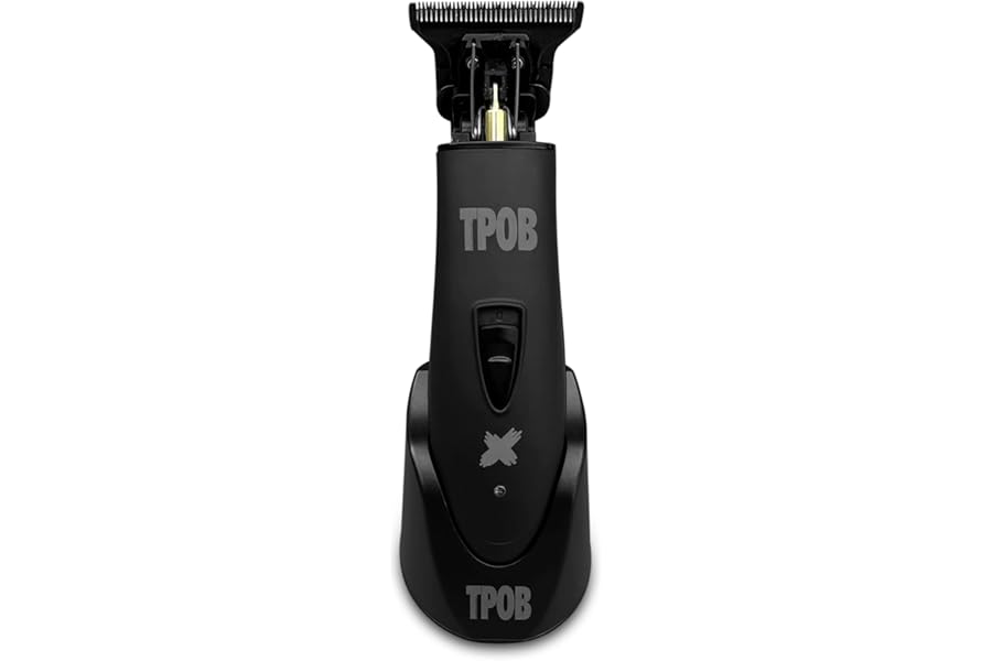 TPOB Ghost X Beard Trimmer Hair Clippers for Men, Professional Hair T-Blade Trimmer Cordless Rechargeable Edgers Clippers Electric Beard Shaver (Ghost X Blackout)