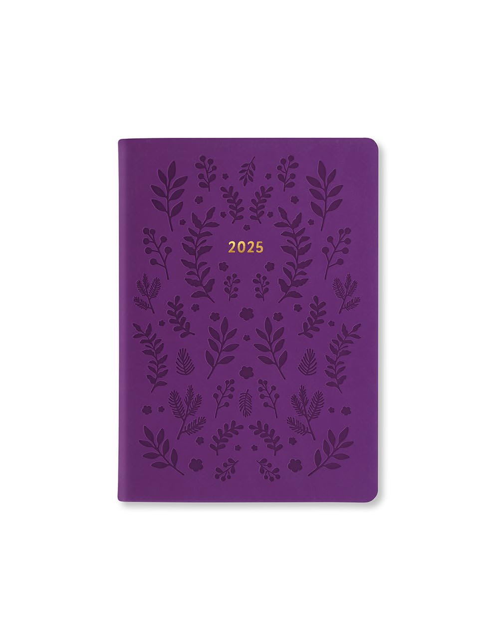 Letts of London Woodland A6 week to view 2025 diary - purple