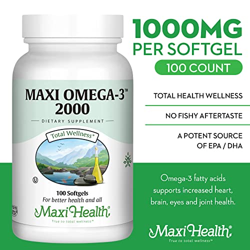 Omega 3 Fish Oil Triple Strength 2000 mg Kosher Fish Oil Supplements