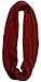 NEOSAN Womens Thick Ribbed Knit Winter Infinity Circle Loop Scarf Crochet Claret