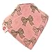 Zippy Fun Baby and Toddler Bandana Bib - Absorbent 100% Cotton Front Drool Bibs with Adjustable Snaps (4 Pack Gift Set) Girls Vintage Patterns