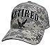 US Armed Forces Embroidered Military Baseball Cap Hat (Air Force Retired Universal)