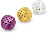 Petface Glitter Balls Cat Toy Pack of 3 Lightweight Sparkle Balls view 6