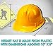 Dazzling Toys Construction Toy Helmet 12 Pack Construction Building Hats Pretend Play Accessory for Kids Building Projects