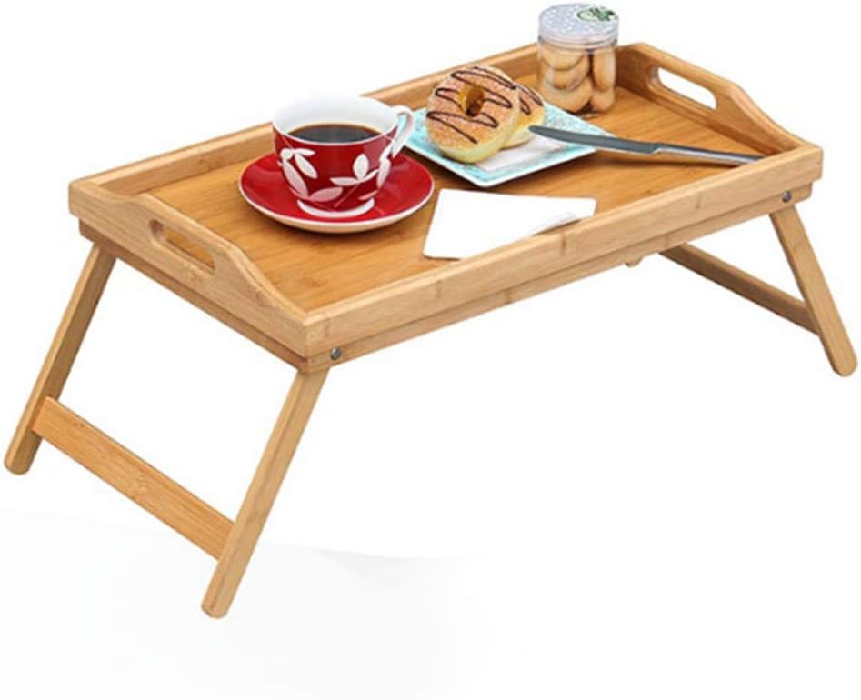 NAN Bamboo Breakfast in Bed Tray, 64 x 30 x 23.5 cm, Serving Tray With Folding Legs And Handles