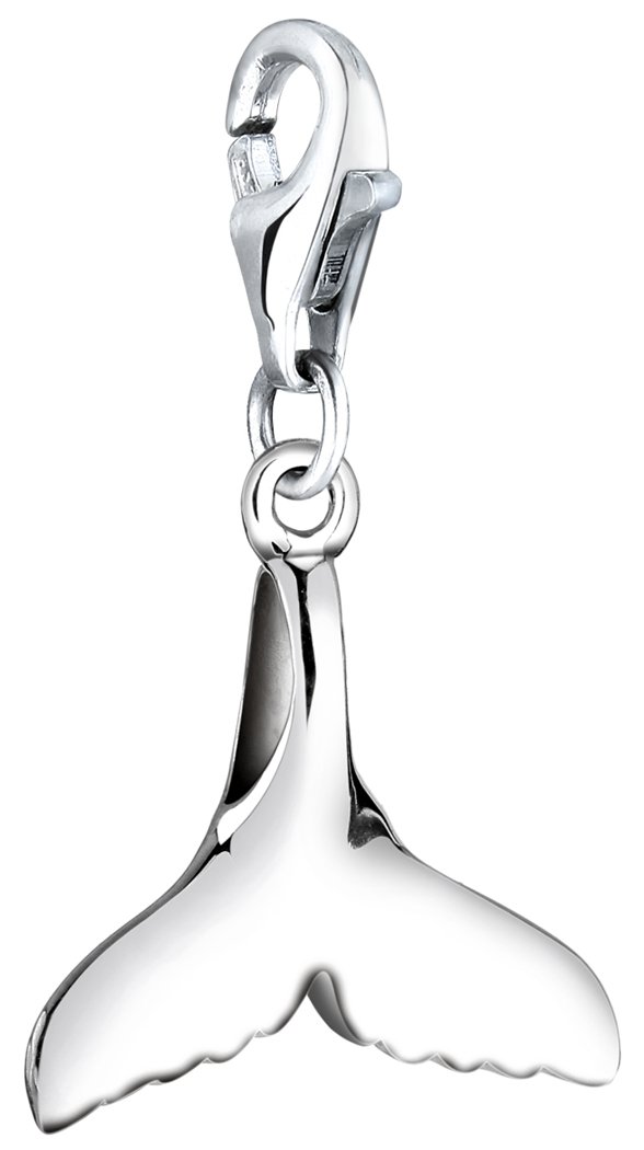 Nenalina Whale Fin Carabiner Charm Pendant for Charm Bracelet 925 Sterling Silver 713032-000