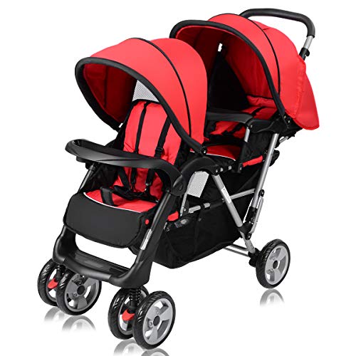 honey joy double stroller