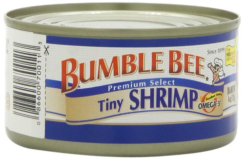 Bumble Bee Tiny Canned Shrimp, 6 oz Cans (Pack of 12) - Shrimp in Water, Cooked, Peeled, Deveined - 22g Protein per Serving - Gluten Free - Thumbnail 7