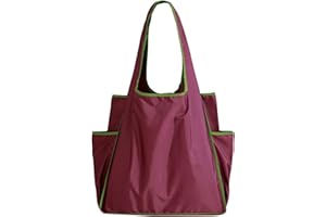 Foldable Tote Bag - Collapsible Packable Reusable Large Grocery Shopping Bags