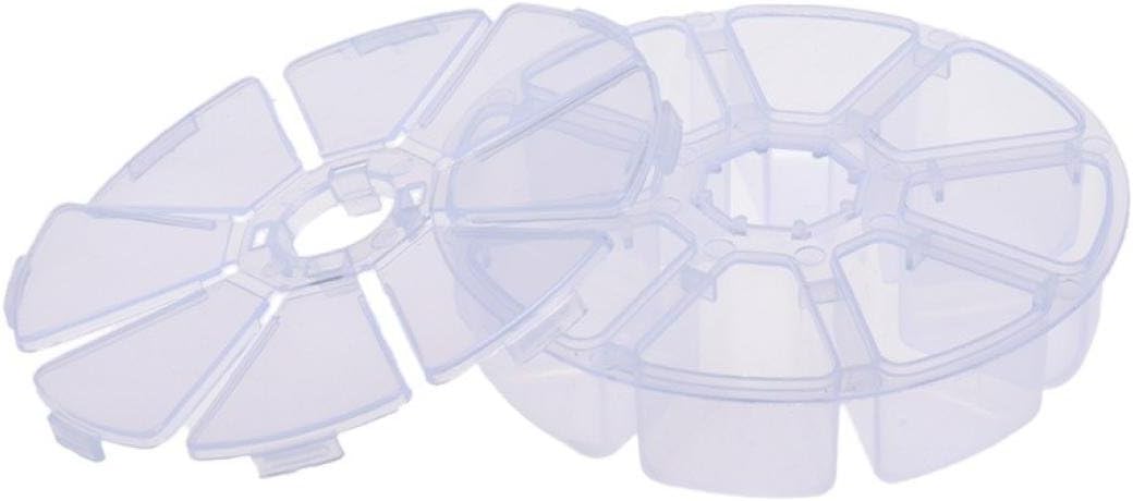 8 Grids Plastic Desktop Storage Box (White)