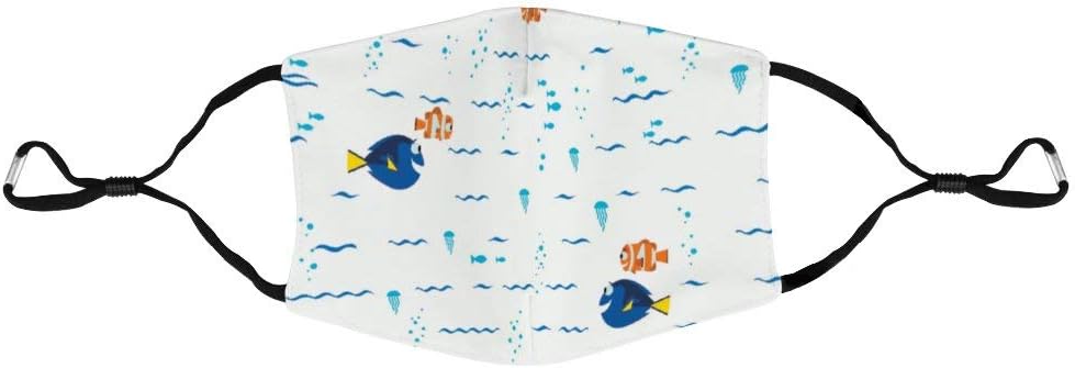 DKISEE Fashion Unisex Face Mask Camelot White Disney Finding Dory Swimming Anti-Dust Mouth Mask Adjustable Earloop Face Mask Outdoor Protective Mask