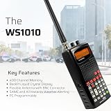 Whistler WS1010 Analogue Handheld Scanner Radio Black 200 Channels Marine Air view 4