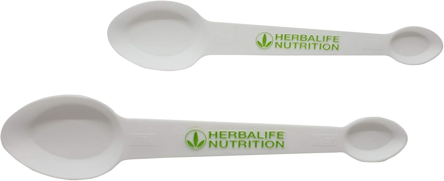 Herbalife Measuring Spoons, Four Sided, useful for Protein Powders (2 Pack)