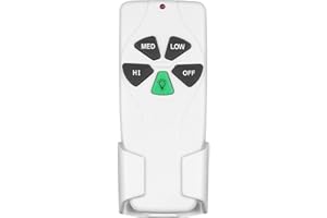 UBORSY FAN53T Ceiling Fan Remote Control Replacement for Harbor Breeze, Allen+Roth, Kichler, Litex, Hampton Bay Ceiling Fans, 3-Speed, Light Dimmer, 303.9MHz