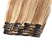 Clip in 100% Remy Human Hair Extensions Double Weft 10''-22'' Grade 7A Quality Full Head Thick Short Straight 8pcs 18clips for Women Beauty 10