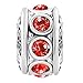 CharmSStory Filigree JAN-DEC Simulated Birthstone Beads Charms for Bracelets (July Simulated Birthstone)
