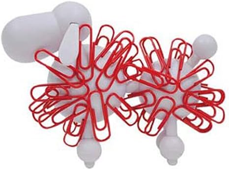 ホワイトプードル クリップホルダー クリップ リング 文房具 オフィス用品 Amazon