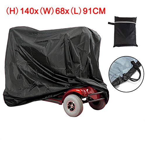 Dibiao Professionele Waterdichte Regenhoes Voor Ouderen Scootmobiel Opslag Rolstoel (Zwart) - Image 8