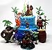 Cake Toppers Moana Birthday Set Featuring Various Characters and Decorative Themed Accessories